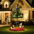 thumbnail image 3 of Eoozwa Solar Christmas Tree Outdoor Christmas Decorations, Solar Xmas Tree Lights, Waterproof Solar Christmas Lights for Yard Front Porch Pathway Grave Cemetery Decor, 3 of 5
