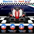 thumbnail image 4 of Akaber Electric Go Kart with Adjustable Seat, 24V 9AH Drift Kart with Dual 200W Motors, Crazy Go Cart for Kids Ages 6-12, Licensed BMW, LED Lights, Drift Mode and 2 Speed (Red), 4 of 10