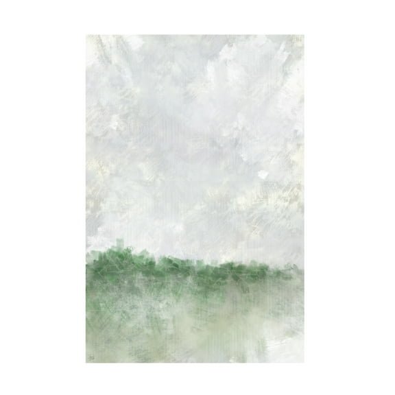 Canvas Wall Art - Line and Brush 'Textured Soft-Scape' Wall Art for Living Room, Bedroom, or Office Décor by Trademark Fine Art - 12 x 19 Inches