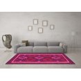 thumbnail image 3 of Ahgly Company Indoor Square Oriental Pink Traditional Area Rugs, 4' Square, 3 of 4