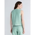 thumbnail image 3 of Free Assembly Women's and Women's Plus Button Front Sleeveless Denim Top, Sizes XS-4X, 3 of 6