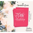 thumbnail image 5 of Darling Souvenir Pink Birthday Invitation Card 28 Pcs Fill or Write In Blank Invites Printable Party Supplies 5 x 7 Inches, 5 of 5