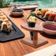 thumbnail image 5 of Soporte de pergamino japonés para comida, bandeja de madera, soporte de exhibición de postres de mano, regalo para amantes de la comida, soporte para cono de helado, 5 of 6