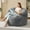 GREY, variant on Hobestluk Bean Bag Chair Big Bean Bag Chairs for Adults Giant Adult Bean Bag Chair with Foam Filler Large Beanbags with Stuffed Back Lazy Sofa, White-Standard