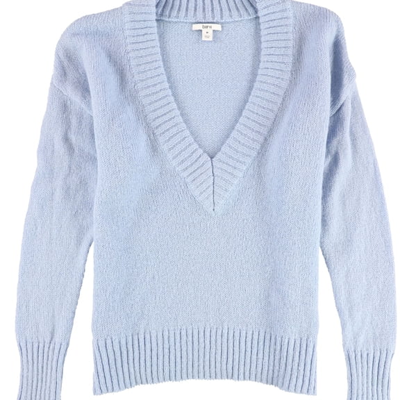 bar III Womens V-Neck Pullover Sweater, Blue, Large