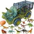 thumbnail image 1 of Camión Volquete De Dinosaurios, Excavadora De Dinosaurios De Rueda Libre, Juguete Artesanal Exquisito, Vehículo De Ingeniería De Dinosaurios, Educativo Para Niños En Casa matsuzay FN003543-01, 1 of 6
