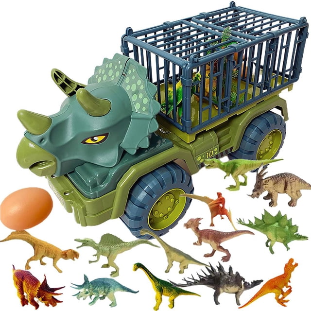 Camión Volquete De Dinosaurios, Excavadora De Dinosaurios De Rueda Libre, Juguete Artesanal Exquisito, Vehículo De Ingeniería De Dinosaurios, Educativo Para Niños En Casa matsuzay FN003543-01