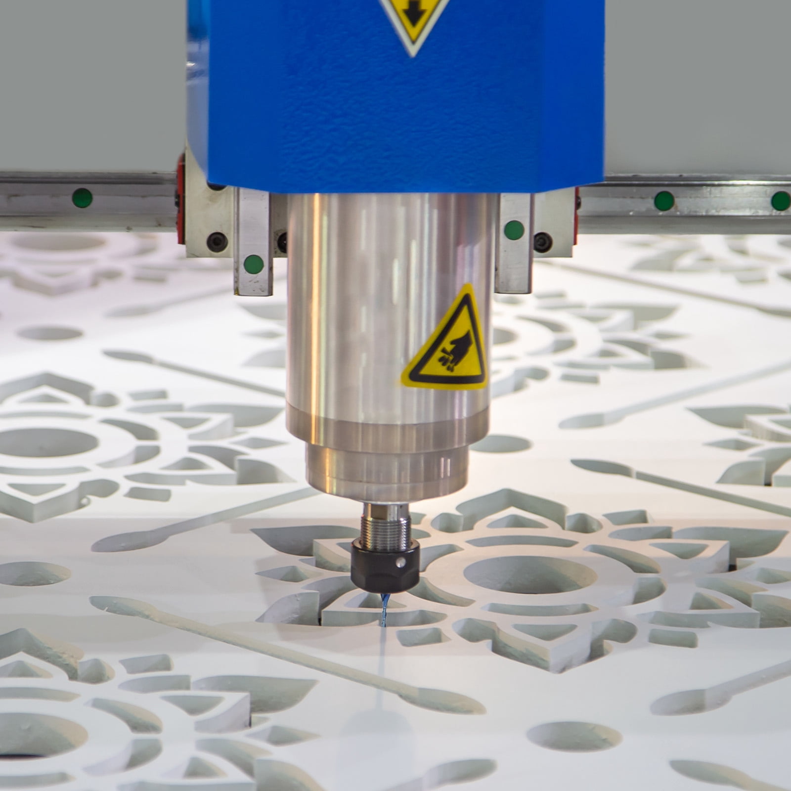 Uxcell Spiral Router Bit 1/16" Dia 1/4" Shank Up Cut 2 Flutes Blue Nano Coated CNC End Mill Milling Bits