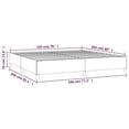 thumbnail image 2 of Bowery Hill King 13.8" Without Headboard Bed Frame in Light Gray, 2 of 6