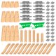 thumbnail image 1 of Accesorios para Vías de Tren de Madera Orbrium 68 Piezas Juguete STEM, 1 of 6