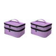 thumbnail image 2 of Thinsony Nail Polish Organizer Bag Sturdy Durable And Designed With In Mind Widely Uesd violet 2Set, 2 of 6