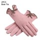 thumbnail image 4 of sweethay 2 pares de guantes de invierno para mujer, pantalla táctil térmica, bicicleta de montaña, correr, nieve, esquí, montar en bicicleta, mitones guantes y mitones Lazo rosa sweethay AP013228-06, 4 of 6