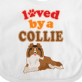 thumbnail image 4 of Inktastic Rough Collie Dog Boys or Girls Baby Bib, 4 of 4