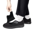 thumbnail image 4 of Wide Width Walking Shoes for Women Adjustable Hook and Loop Strap Slip On Breathable Low Seam Cushioned Non Slip Roomy Toe, 4 of 7