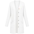 thumbnail image 5 of Admvng Women's Outerwear Button Long Sleeve Coat Casual Jacket, 5 of 6