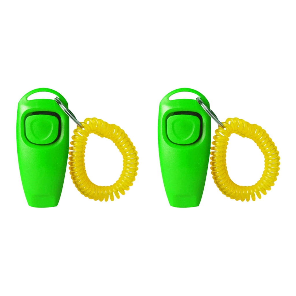 Pack Of 2 Dog Clickers Whistles Set Training Tool Training Accessories For Breeds Obedience And Behavior Control