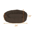 thumbnail image 2 of Dog Bed  Soft Comfortable Sleeping Mat  Personalized Bedding Supportive Cushion Custom Embroidered  Small Brown, 2 of 4