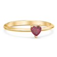 thumbnail image 1 of Heart Birthstone Ring - Ruby (July), 1 of 6