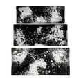 thumbnail image 6 of Trays for House, Bed, or Coffee Table Decor - Artistic Metal Trays with Splatter Design for Centerpiece Table Decorations - Perfect for Jewelries and Trinkets - Set of 3, 25", 22", 18", Black & White, 6 of 11