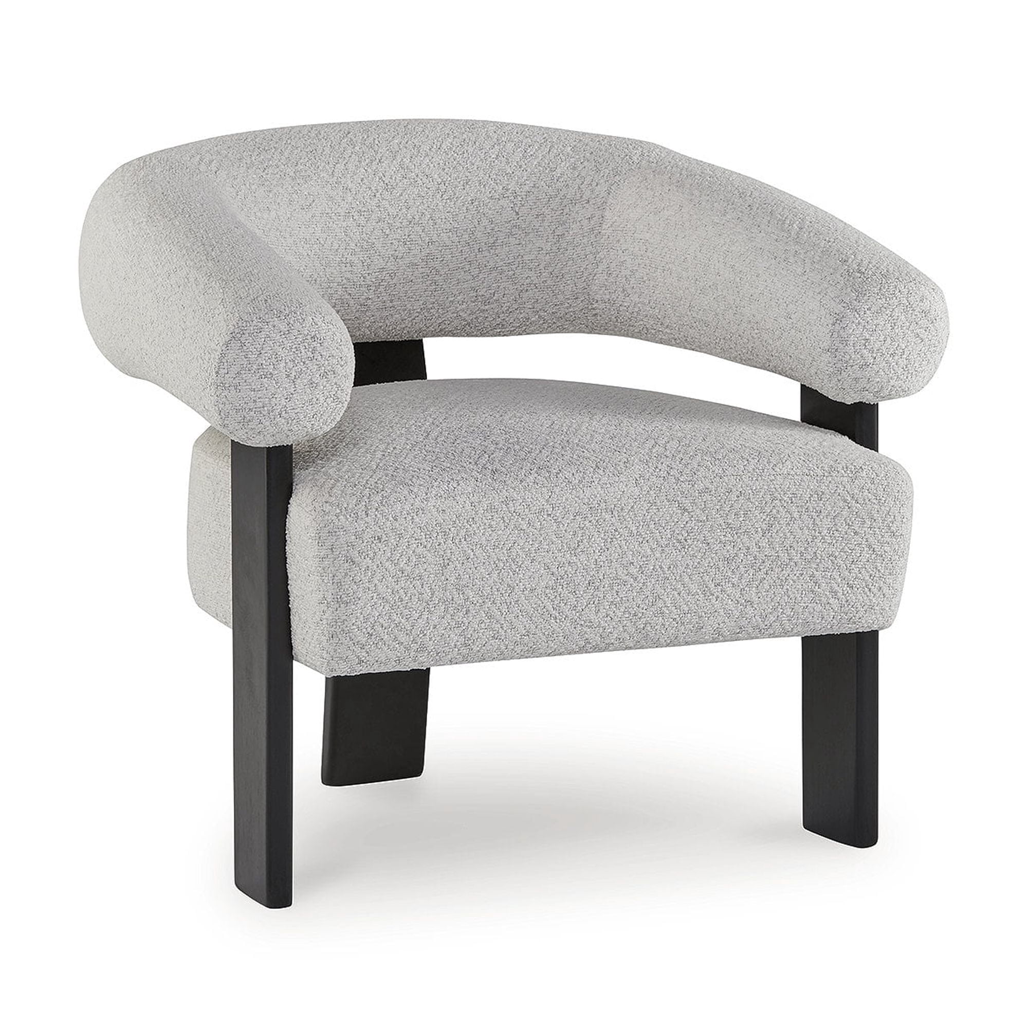 (2 pack) Signature Design by Ashley Dultish Barrel Back Accent Chair, Snow Gray