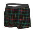 thumbnail image 2 of Junzan Buffalo Plaid Dark Green Mens Underwear Boxer Briefs For Men’s - Large, 2 of 9