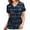 Blue, variant on Nursing Uniform For Womens Scrubs Tops Color Casual Working Uniform With Pocket V-Neck Work Utility & Safety Tops Nursing Worker Protective Clothing Top