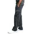 thumbnail image 6 of Cargo Sweatpants for Men Heavyweight Bottom Straight Leg Sweatpant Pockets Plus Size Big and Tall Joggers Dark Gray 3XL, 6 of 8