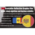 thumbnail image 2 of (x10) 3M Reflective Moldova and US Flag Stickers | Versatile & High Quality Safety Decals | Hard hats, laptops, bikes, toolboxes, 2 of 3
