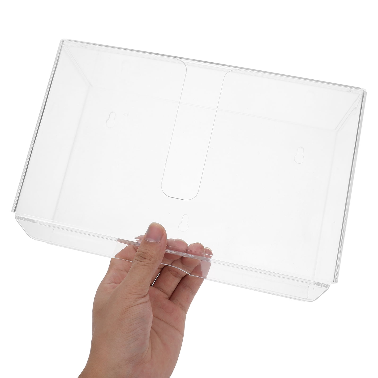 FRCOLOR Guest Towel Napkin Holder Clear Bathroom Napkin Holder Paper Towel Dispenser Wall Mount Versatile Paper Towel Holder for Bathroom Kitchen and Office