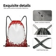 thumbnail image 4 of Wukai Winter Christmas Snowflake Drawstring Backpack Bag Sport Gym Sackpack Large Size String Backpack Cinch for Women Men-Small, 4 of 6
