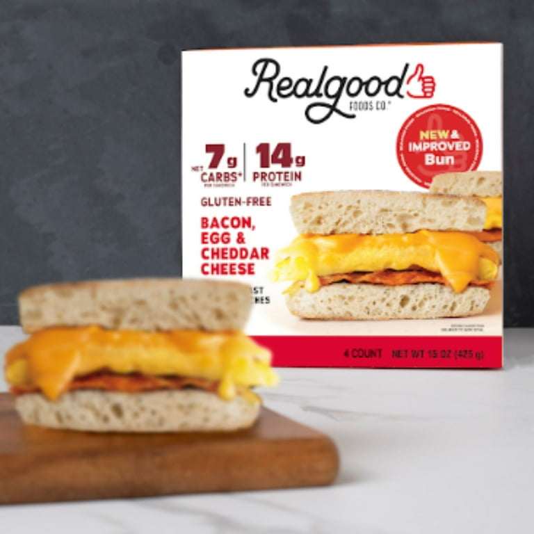 Reds Sausage, Egg & Cheese Breakfast Sandwich, Frozen, 4.31 oz, 4 Ct Box