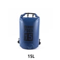 thumbnail image 2 of Eigraketly Bolsas impermeables multifuncional para exteriores Equipo de gran capacidad Bolsa plegable para kayak Rafting Piscina Deportes de playa Deportes acuáticos Azul oscuro 15L Hombros Eigraketly OD025898-52, 2 of 6
