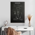 thumbnail image 2 of Elephant Stock Stethoscope Bw Patent Wall Art - Vertical Canvas Wall Art - Hallway Wall Decor - Patent Canvas - Black And White Decor - 20" x 30", 2 of 4