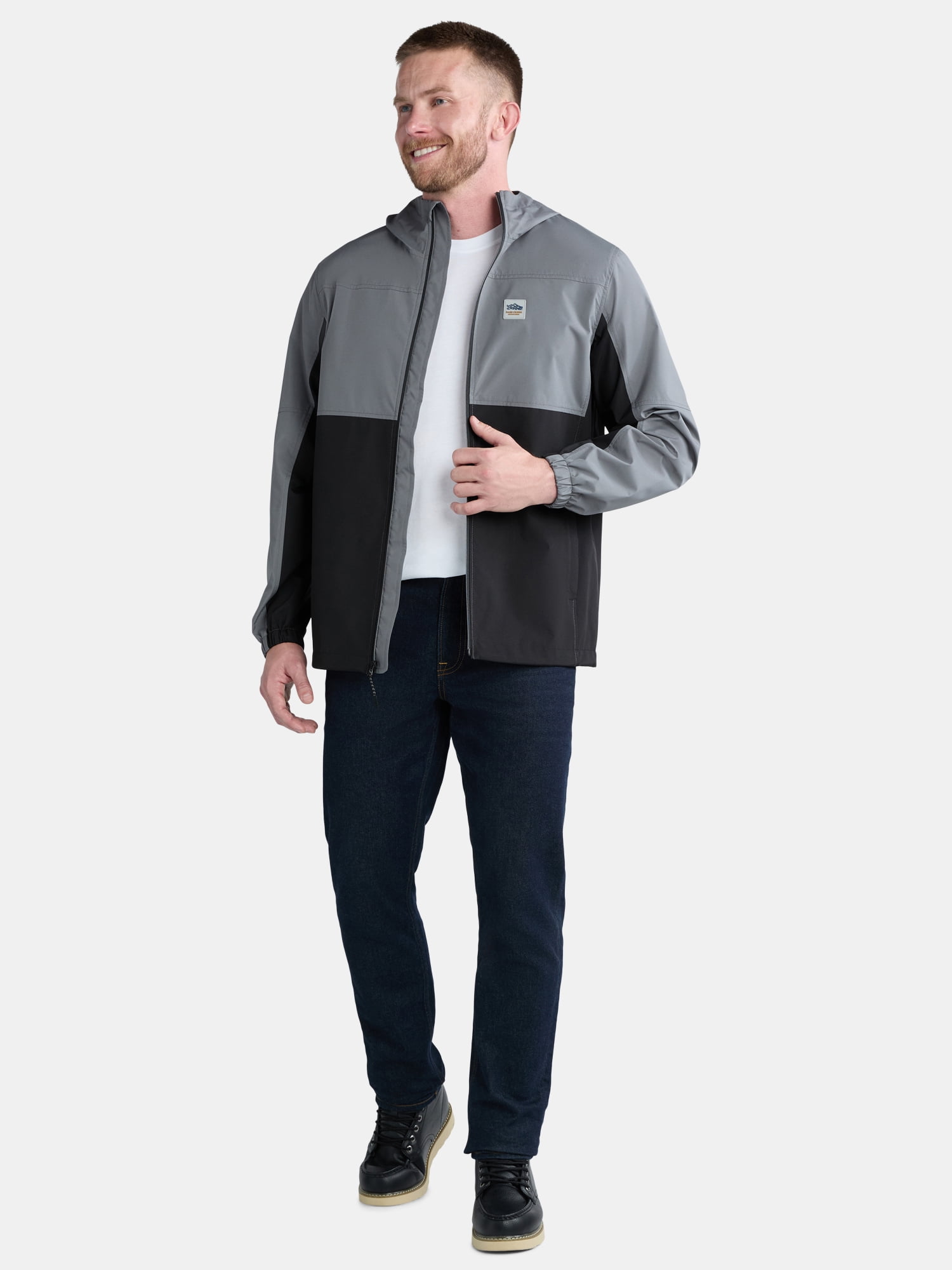 Bass Creek Outfitters Men's Membrane WR Bonded Jacket with Reflective Printing, Sizes M-2XL