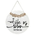 thumbnail image 2 of Kiplyki He Is Risen Easter Sign Door Hanger Spring Decor, 2 of 3