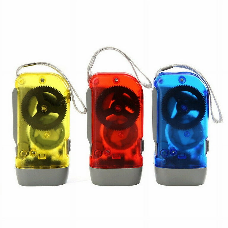 Droutti 60-Pack Hand Crank Flashlights - 3 LED, Manual Power, No Batteries, Emergency & Outdoor Safety Lights