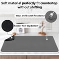 thumbnail image 5 of Kitchen Dish Drying Mat, 31.5"x17" Extra Large Dish Drying Mats for Kitchen Counter, Super Absorbent Dish Mat, Diatomite Coffee Mat Heat Resistant Mat with Anti-slip Rubber Backed (Grey,1 Pack), 5 of 7