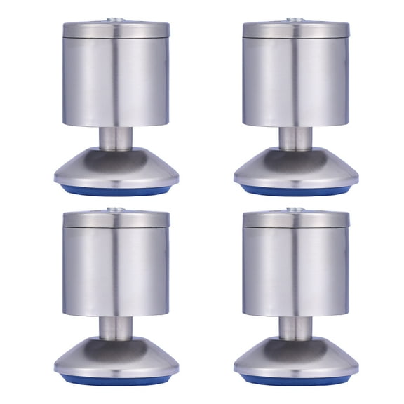Hemoton 4pcs Household Adjustable Height Metal Furniture Legs TV Cabinet Support Legs Sofa Foot Table Base Furniture Bed Riser(Solid Steel)