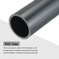 thumbnail image 4 of Uxcell Rigid Round Pipe Dark Grey 2.04 x 2.36"(ID*OD) High Impact for Water Pipe Crafts Cable Sleeve, 4 of 6