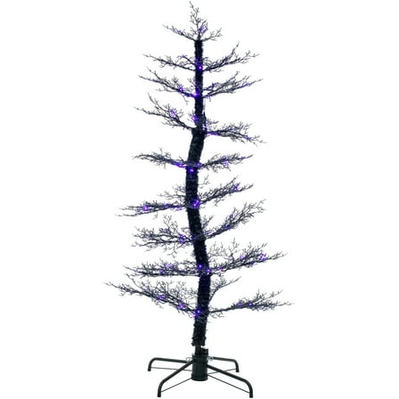 Haunted Hill Farm 5 ft Dancing Halloween Tree Animatronic, Halloween Decor, HH050DANCETR-PUR