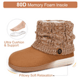 thumbnail image 7 of Homeier Ralph Women's Woolen Yarn Knit Bootie Slippers Memory Foam House Shoe, 7 of 7