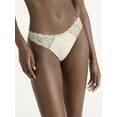 thumbnail image 2 of Joyspun Women's Microfiber and Lace Cheeky Panties, 3-Pack, Sizes XS-3XL, 2 of 4