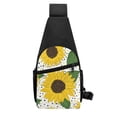 thumbnail image 3 of Disketp Sling Backpack,Multipurpose Crossbody Shoulder Bag Travel Hiking Daypack-Sunflowers, 3 of 6