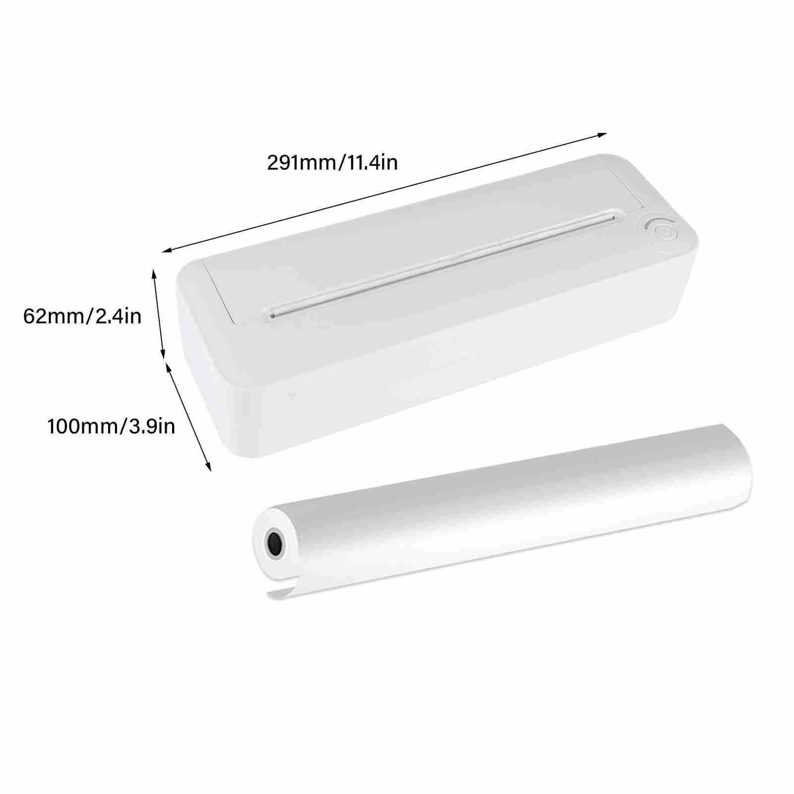 Printer A4 Portable Paper Printer Thermal Printing Wireless BT Connect Compatible With IOS And  Mobile Photo Printer Support 210mm Wide For Outdoor Travel Home Office