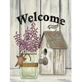 thumbnail image 2 of Spivey, Linda 12x14 White Modern Wood Framed Museum Art Print Titled - Welcome Flowers in Jar, 2 of 4