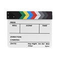 thumbnail image 1 of Garra Tablilla de acrílico profesional Dry Erase TV Film Movie Director Acción de corte Scene Clapper Board Slate With Marker Pen Eraser Romacci Badajo, 1 of 7