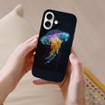 thumbnail image 4 of Compatible with Iphone 16 Case - Cute Soft Rainbow Luminescent Jellyfish Silicone Case Compatible with Iphone 16 Phone Case for Women Men, 4 of 6