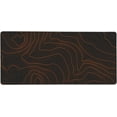 thumbnail image 1 of Large Gaming Mouse Pad Orange Map Lines Contour Geographic PC Computer Keyboard XXL Mouse Mat Desk Pad Non-Slip Desk Mat for Home Office Gaming Work, 35.5 X 16 in, 1 of 5