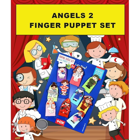Finger Puppets 10 Pieces for Homeschooling and Preschool Education of Toddlers and Pre-K Children, Professions