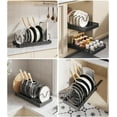 thumbnail image 6 of 2-Pack Adjustable Pot Pan Organizer, No Drill Under Cabinet Sliding Divider for Kitchen Cookware Bakeware Storage, 6 of 8